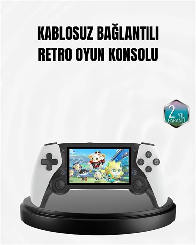 4.3 İnç Ekranlı Retro Oyun Konsolu – 64 GB Hafızalı, Şarjlı ve Multimedya Destekli