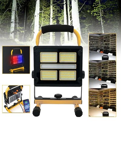 400 LED Süper Parlak Kamp Lambası Solar Şarjlı USB Çıkışlı Çok Amaçlı Aydınlatma