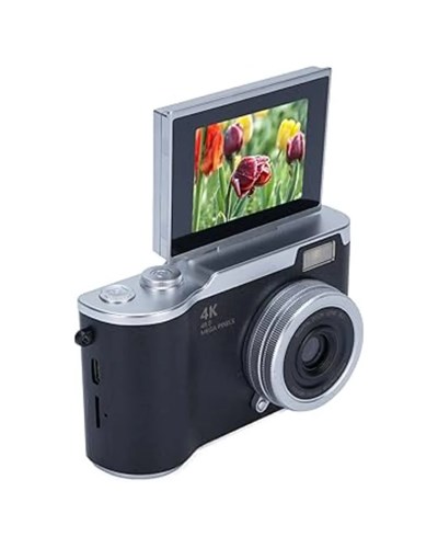 48 MP 4K Dijital Kamera 8X Zoom ve 180 Derece Ekran Yeni Başlayanlar İçin Uygun