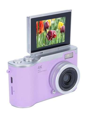 4K Dijital Kamera 48 MP Flip Ekran Vlog ve Fotoğraf Makinesi