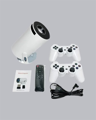 4K Wi-Fi 6 Projeksiyon Cihazı – 10.000+ Oyun Desteği, Kablosuz Bağlantı ve Çoklu Giriş Portları