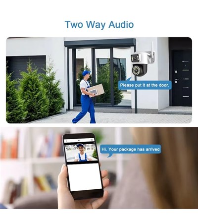 4MP Yoosee Çift Lens IP Kamera - WIFI Açık Otomatik İzleme, Su Geçirmez Kablosuz Güvenlik Ev Kamerası, Renkli Gece Görüş