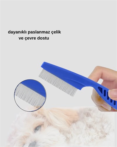 4’lü Kedi Köpek Tüy Temizleme Seti – Paslanmaz Çelik,Ergonomik ve Uzun Ömürlü