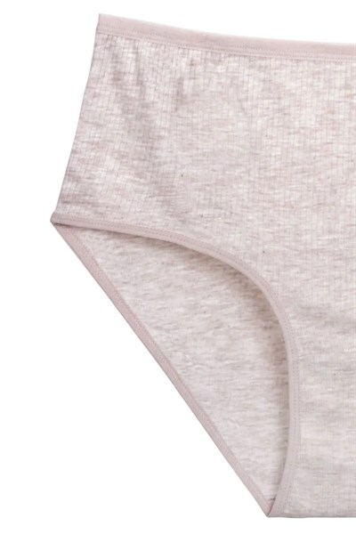 4lü Yeni Seri Renkli Yüksek Bel Fitilli Ribana Bato Külot Turquaz Yeşil Şeftali Pudra