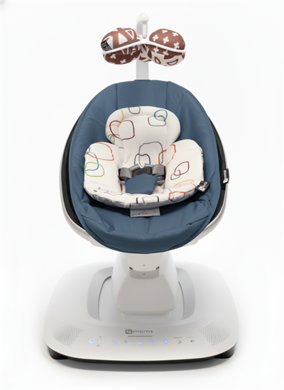 4moms Mamaroo 5.0 Elektrikli Ana Kucağı - Slate Blue + Yenidoğan Destek Pedi