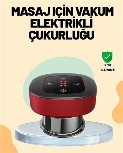 4’ü 1 Arada Elektrikli Çukurluk Masaj Seti Isı Masaj ve Kırmızı Işık