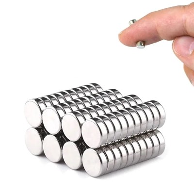 5 Adet 8x3mm Yuvarlak Neodyum Mıknatıs Güçlü Nikel Kaplamalı Kaliteli Dayanıklı Magnet
