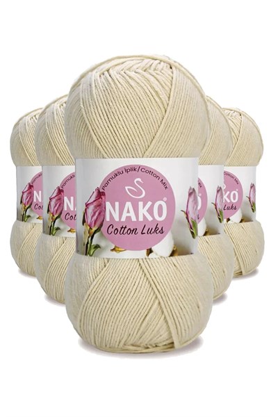 5 Adet Cotton Lüks Yelek Tunik Kazak Bluz Hırka İpi Yünü Açık Bej 97543