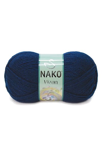 5 Adet Vizon Premium Akrilik El Örgü İpi Yünü Renk No:148 Lacivert