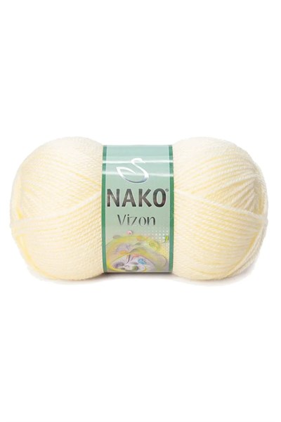 5 Adet Vizon Premium Akrilik El Örgü İpi Yünü Renk No:256 Krem