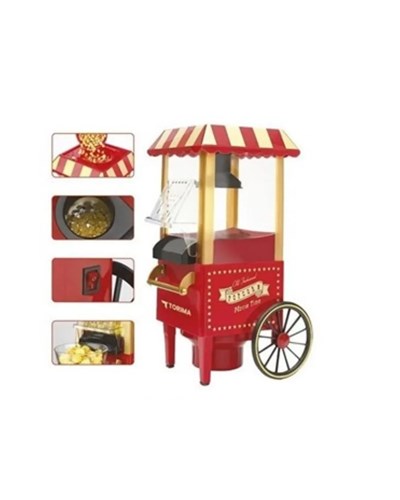 5 Dakikada Popcorn Hazırlayan Yağsız Patlatma Makinesi