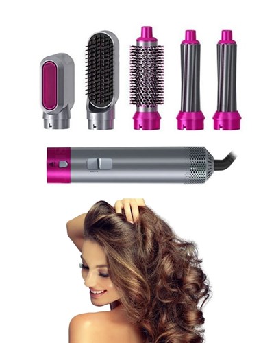 5 Parçalı Saç Şekillendirme Seti Isı Kontrollü Kolay Kullanım ve Hızlı Sonuç
