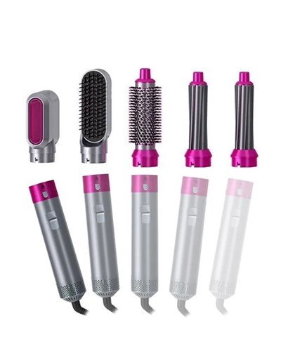 5 Parçalı Saç Şekillendirme Seti Isı Kontrollü Kolay Kullanım ve Hızlı Sonuç