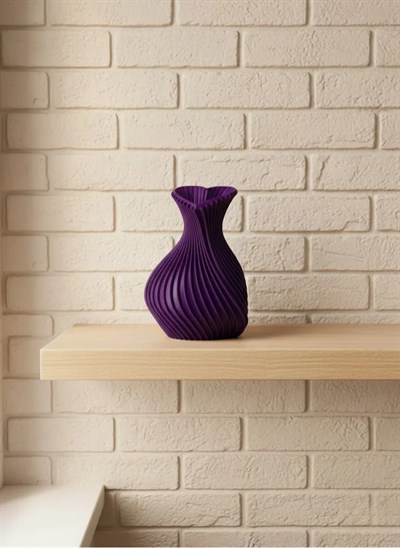 5 cm Mor Kalp Formlu Mini Vazo Modern Mini Dekor Ürünü