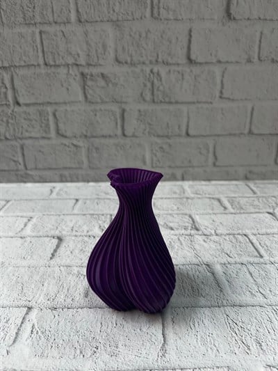 5 cm Mor Kalp Formlu Mini Vazo Modern Mini Dekor Ürünü