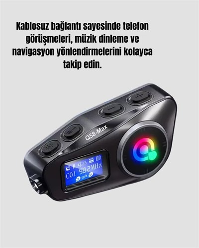 500 Metre İnterkom Mesafeli Kask Kulaklığı Gürültü Engelleyici
