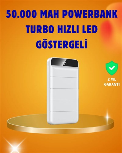 50000mAh LED Göstergeli Taşınabilir Şarj Cihazı