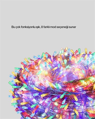50’li LED Şeffaf Kablolu 5 m Aydınlatma Işık Süsleme Led
