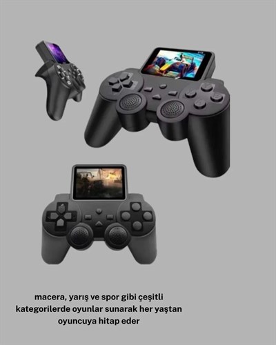 520 Oyunlu Atari S10 El Konsolu – Retro Tasarım, Şarjlı ve Taşınabilir Oyun Deneyimi