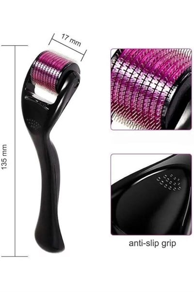 540 Iğneli Derma Roller 1Mm Titanyum Uçlu Saç Kaş Serum Kullanımına Uygun