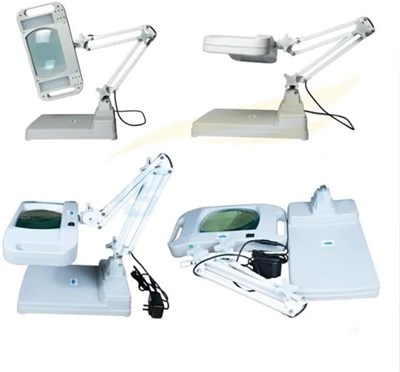 5X 10X Büyüteç - LED Işıklı Süper Parlak Enerji Tasarruflu Masa Lambası Lt