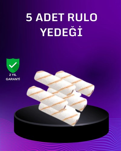 5’li Mini Rulo Boya Seti Duvar Tavan Emülsiyon Uygulama