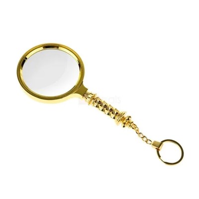 5x90mm Tüm Metal Altın Renkli, Hediye Büyüteç,optik Lensler Ile çinko Alaşım Metal çerçeve