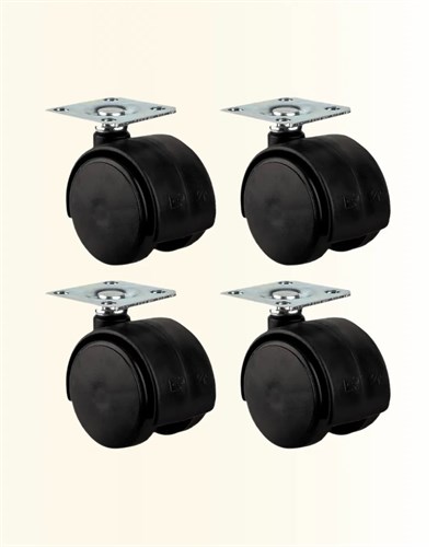 6 cm Kilitsiz Masa Ayağı Tekerleği 4’lü Set Çok Amaçlı