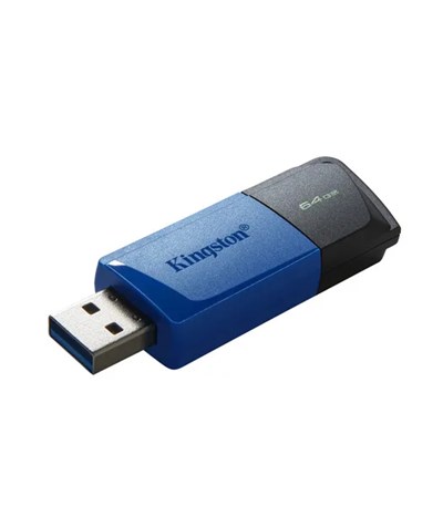 64GB USB 3.2 Gen 1 DataTravelerExodia M (Black + Blue)