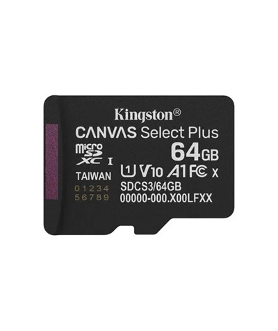 64GB microSDXC Canvas Select Plus Gen3 100MB/s A1 Card + Adapter