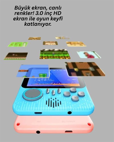666 Oyunlu Retro Game Console – TV ve Çift Gamepad Desteği