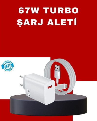 67 Watt Yüksek Güç Şarj Adaptörü Mi 10 Mi 11 Mi 12 Uyumlu