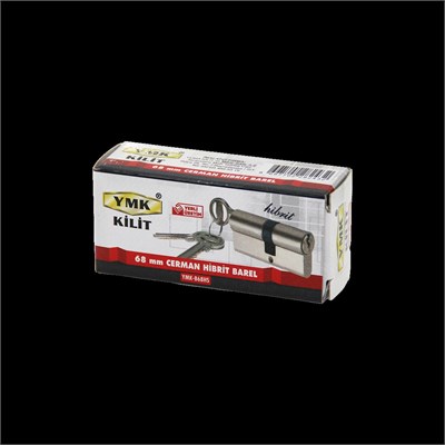 68 mm Hibrit Silindir Barel - Nikel Saten, 3 Anahtar