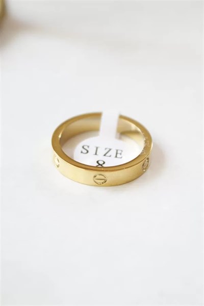 6lı Crt Model İnce Alyans Yüzük Seti - Altın