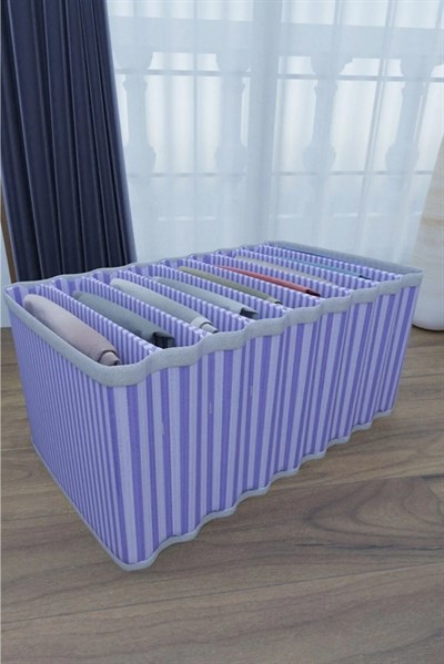 8 Bölmeli Dolap ve Çekmece Içi Düzenleyici Akordiyon Organizer L
