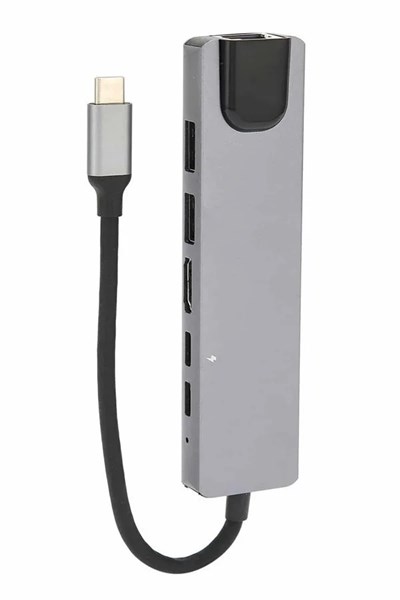 8 Port Çoklayıcı Macbook Ile Uyumlu Çoğaltıcı Type-C dönüştürücü TF SD kart