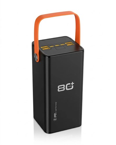 80000 mAh Taşınabilir Powerbank Süper Hızlı Şarj Çoklu Çıkış ve LED Göstergeli