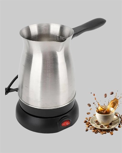 800W Paslanmaz Elektrikli Cezve Gizli Rezistans ve Ergonomik Kulp