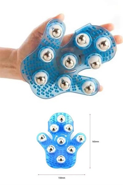 9 Bilyeli Masaj Eldiveni Giyilebilir Plastik Vücut Sıkılaştırıcı