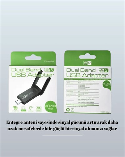 AC1200 USB WiFi Adaptör