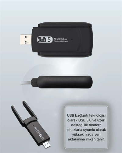 AC1200 USB WiFi Adaptör