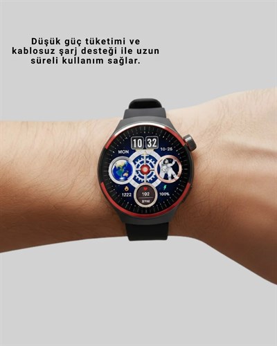 AMOLED Ekranlı Akıllı Saat Bluetooth Arama ve NFC Destekli