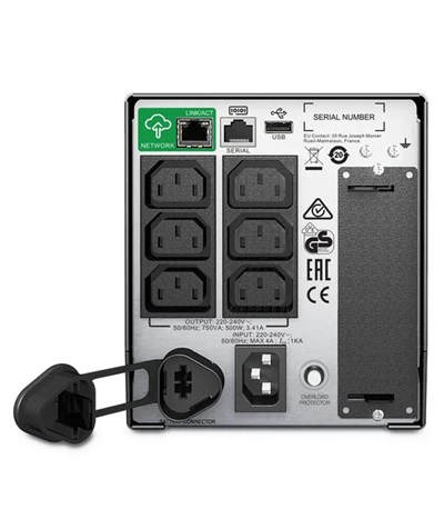 APC Smart-UPS 750VA Tower 230V 6x IEC C13 outlets SmartConnect Port+SmartSlot AVR