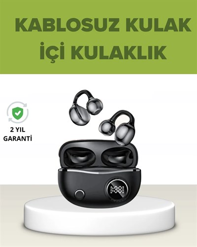 Açık Kulak Tasarımlı Bluetooth 5.4 Kablosuz Kulaklık – Uzun Pil Ömrü