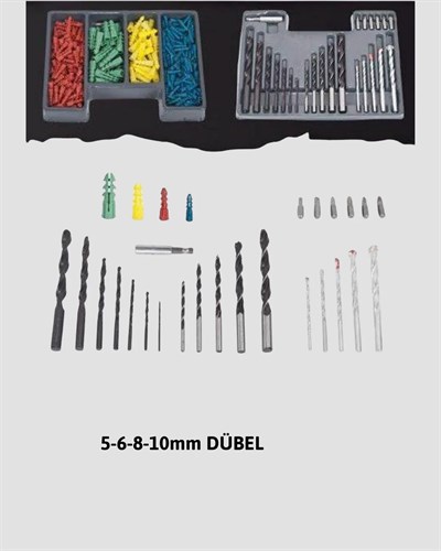 Ahşap Metal Beton Delme Uç Seti Organizerli Karbon Çelik Matkap Ucu