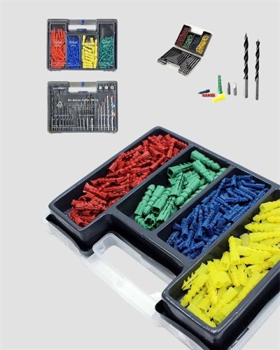 Ahşap Metal Beton Delme Uç Seti Organizerli Karbon Çelik Matkap Ucu