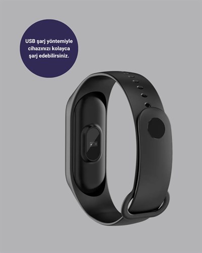 Akıllı Bileklik 0.96 İnç Ekran Kalp Atışlı Kan Basınçlı IP67 Suya Dayanıklı