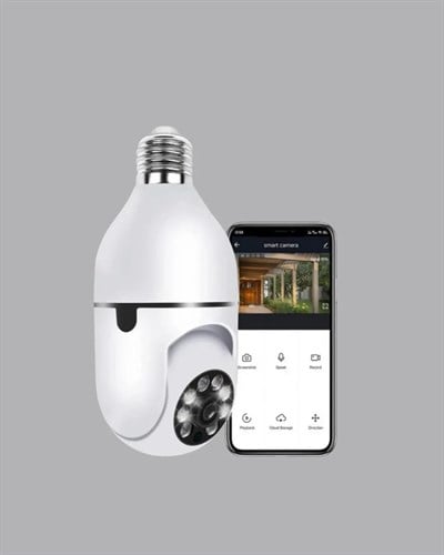 Akıllı Duy Kamera Gece Görüşlü ve Hareket Algılama Sensörlü