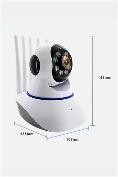 Akıllı Gece Görüşlü Sensörlü Wifi Kamera Telefondan Takip Edilebilir