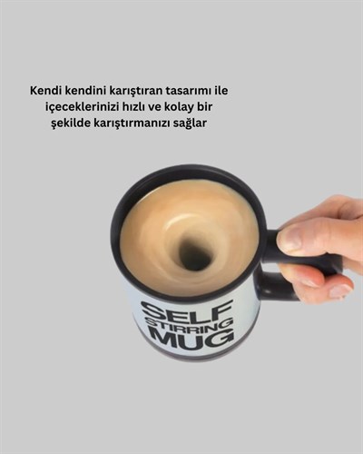 Akıllı Kendi Kendini Karıştıran Termal Kupa – Paslanmaz Çelik